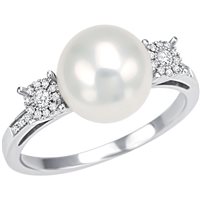 Anello Bliss Donna in Oro bianco Perla 20066951-14